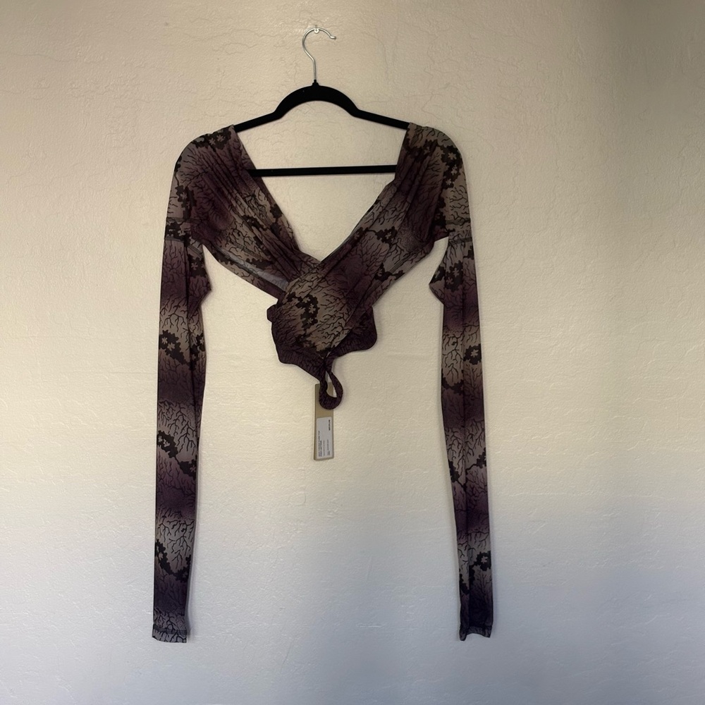NWT KNWLS Anti Cross Over Top in Gradient Kombu